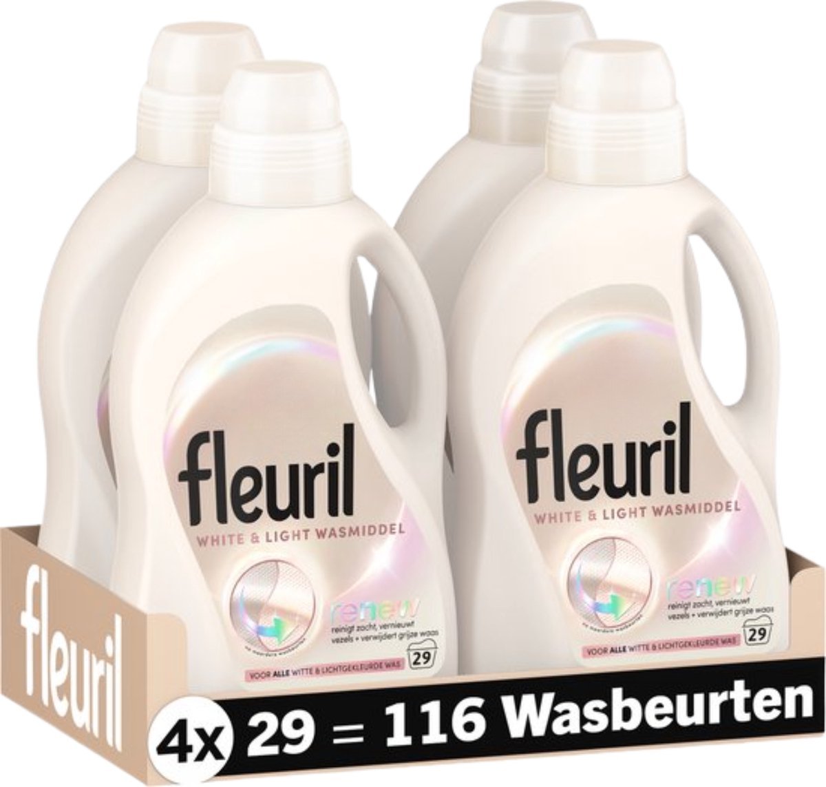 Fleuril White & Light Voordeelverpakking (4x29 wasbeurten)